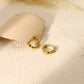 Golden mini hoop earrings