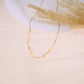 Chain necklace with rhinestones
