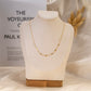 Chain necklace with rhinestones