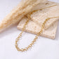 Collier chaînes et maillon fin