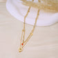 Tree of life double chain necklace