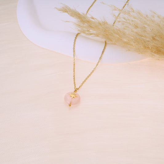 Collier pendentif pierre étoile