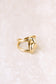 Double line ring with knot