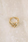 Double line ring with knot