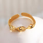 Wavy golden ring