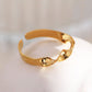 Wavy golden ring