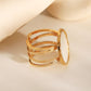 Thick mother-of-pearl ring