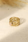 Wide ring with pink stone