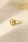 Sun ring with mother-of-pearl on the side