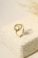 Sun ring with mother-of-pearl on the side