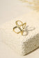 Hammered cross ring