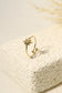 Golden star pendant ring