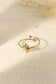 Golden star pendant ring