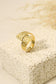 Bague large martelé