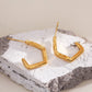 Geometric hoop earrings