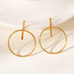 Boucles d'oreilles cercle et barre