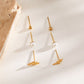 3 pairs of lightning bolt earrings
