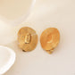 Clip-on button earrings