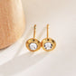 Boucles d'oreilles strass dorées