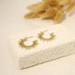 Sun hoop earrings