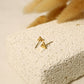 Golden triangle stud earrings