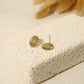 Golden sun stud earrings