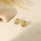 Golden sun stud earrings