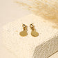 Boucles d'oreilles maillon pendentif rond pendant