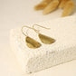 Matte leaf earrings