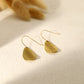 Matte leaf earrings