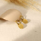 Drop pendant mini hoop earrings
