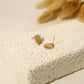 Golden sun stud earrings