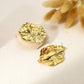 Boucles d'oreilles martelés double demi cercle