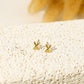cross stud earrings