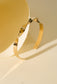 Golden wavy chain bangle bracelet
