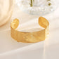 Thick hammered bangle/cuff bracelet