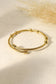 Adjustable bangle bracelet with 6 balls