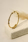 Adjustable bangle bracelet with 6 balls