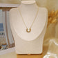 Necklace with half sun pendant