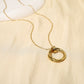 Collier chaîne avec pendentif multi cercle