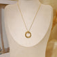 Collier chaîne avec pendentif multi cercle