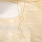 Collier chaîne avec rond ajustable en Y