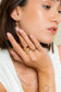 Green colored beads ring