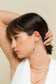 Chain earrings with ear cuff