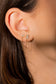 Boucles d'oreilles double trou à strass