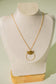 Collier chaîne avec pendentif cercle et demi éclat