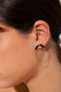 Black pearl and double chain earrings