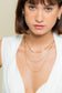 Collier fin triple rangs