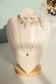 Collier perle avec pendentif rond