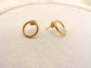 Boucles d'oreilles dorées cercle